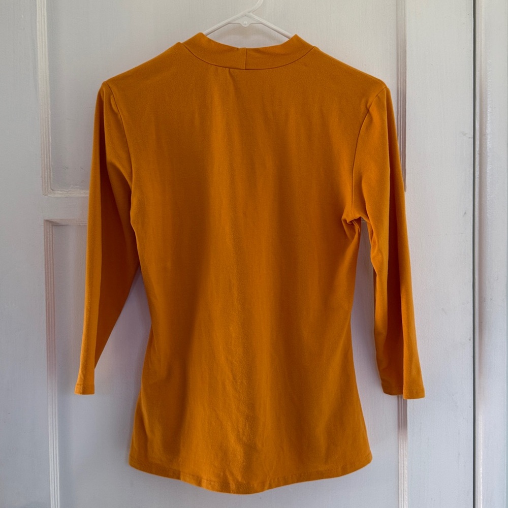 Vixen by Micheline Pitt Mustard Bad Girl Top - Picture 2 of 5
